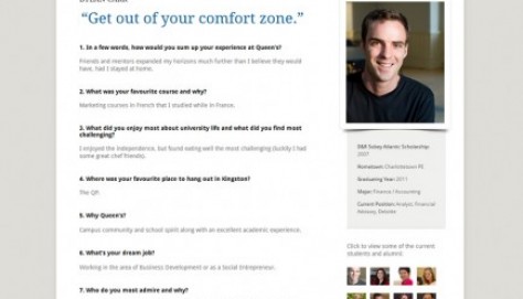 Allows past recipients to share their experience at the campus.