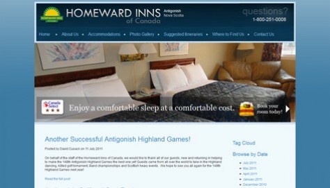 The blog lets the Homeward Inns communicate to their web visitors on a regular basis. 