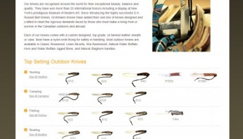 Simple, clear, 'conversion inducing' category page