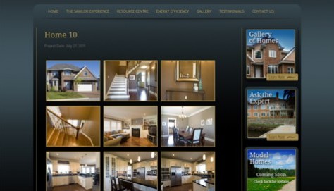 House photos are presented in a friendly image gallery, and highlighted using a "lightbox" feature.