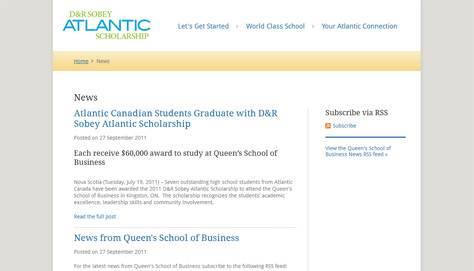 Allows the client to post news updates keeping past, present and future recipients up-to-date.