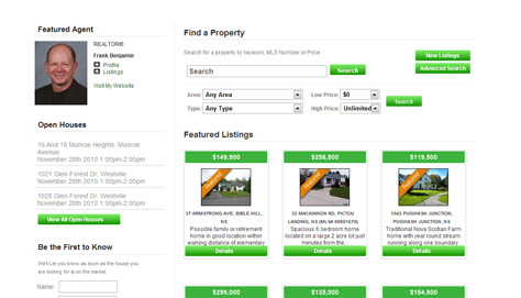 Clear and functional section of homepage that summarizes key areas of the site.