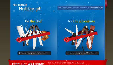 Seasonal page that also acts as a PPC landing site