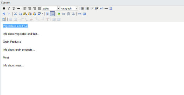 content editor part 1 headings 2